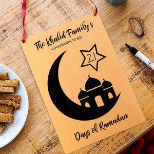 Personalised Countdown To Eid Reusable Calendar