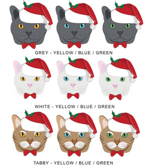 Personalised Happy Catmas Cat Breed and Name Christmas Decoration