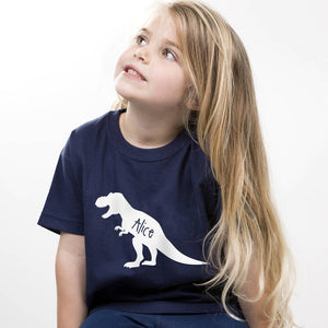 Personalised Kids Children's Dinosaur T-Shirt