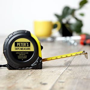 Personalised Message And Name Tape Measure