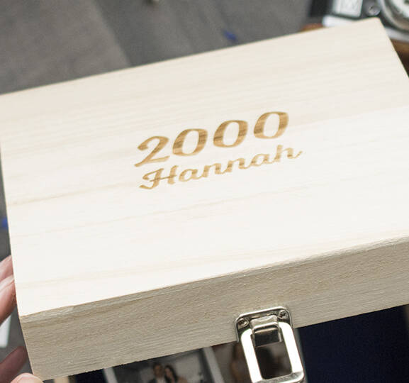 Name And Year Milestone Birthday Memory Box