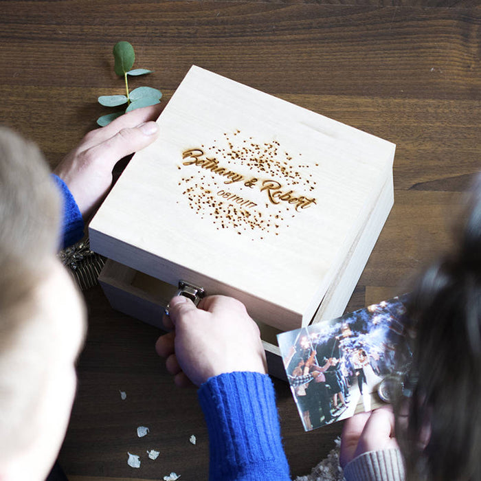 Personalised Wedding Confetti Memory Box