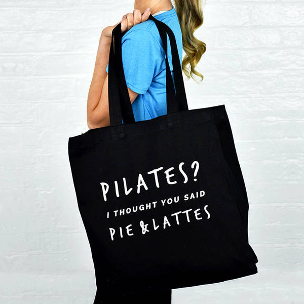 Pilates Junkie Tote Bag Pilates Bag, Workout Bag, Gym Bag, Fitness