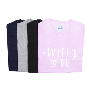 Engagement Announcement 'Wifey and Wifey To Be' Gay lesbian Couple T-Shirt Set