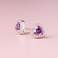 February Birthstone Earrings Amethyst
