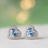 March Birthstone Earrings Aquamarine