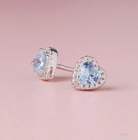 March Birthstone Earrings Aquamarine
