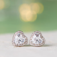 April Birthstone Earrings Diamond
