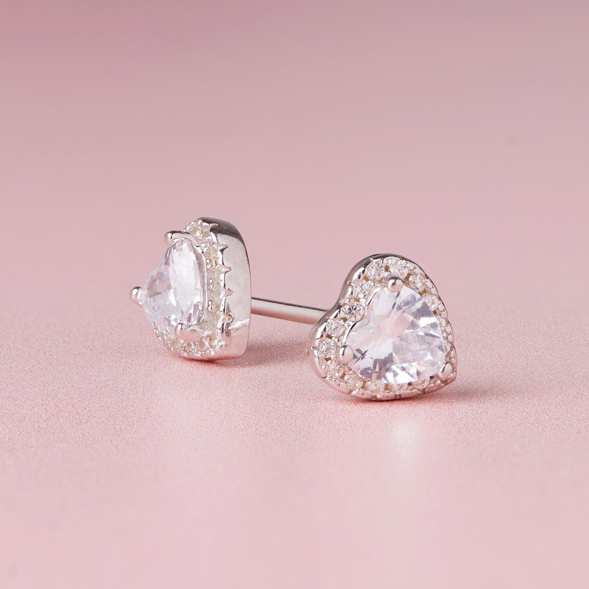 April Birthstone Earrings Diamond
