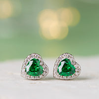 May Birthstone Earrings Emerald