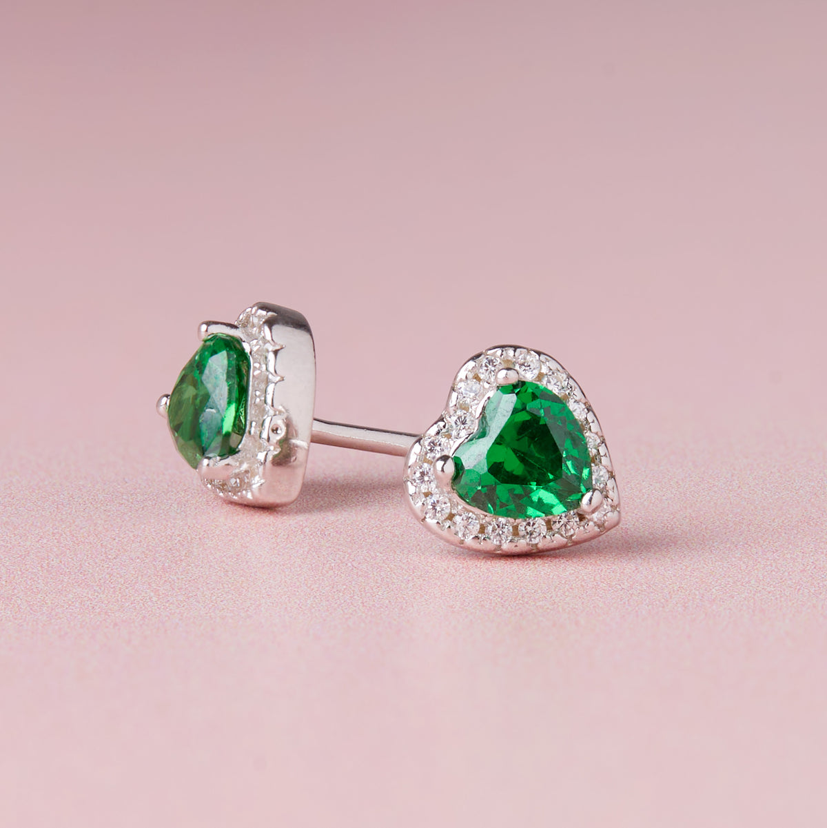May Birthstone Earrings Emerald
