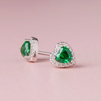 May Birthstone Earrings Emerald