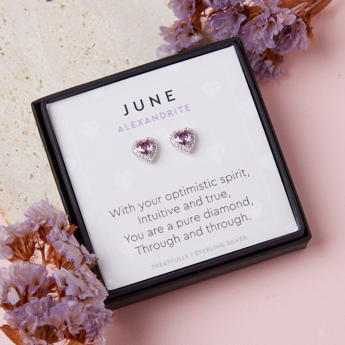 June Birthstone Earrings Alexandrite