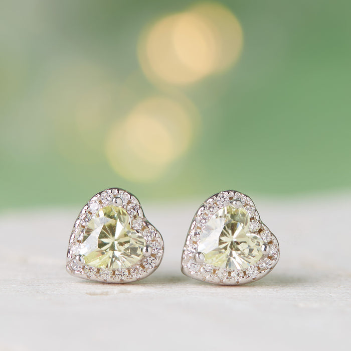 August Birthstone Earrings Peridot