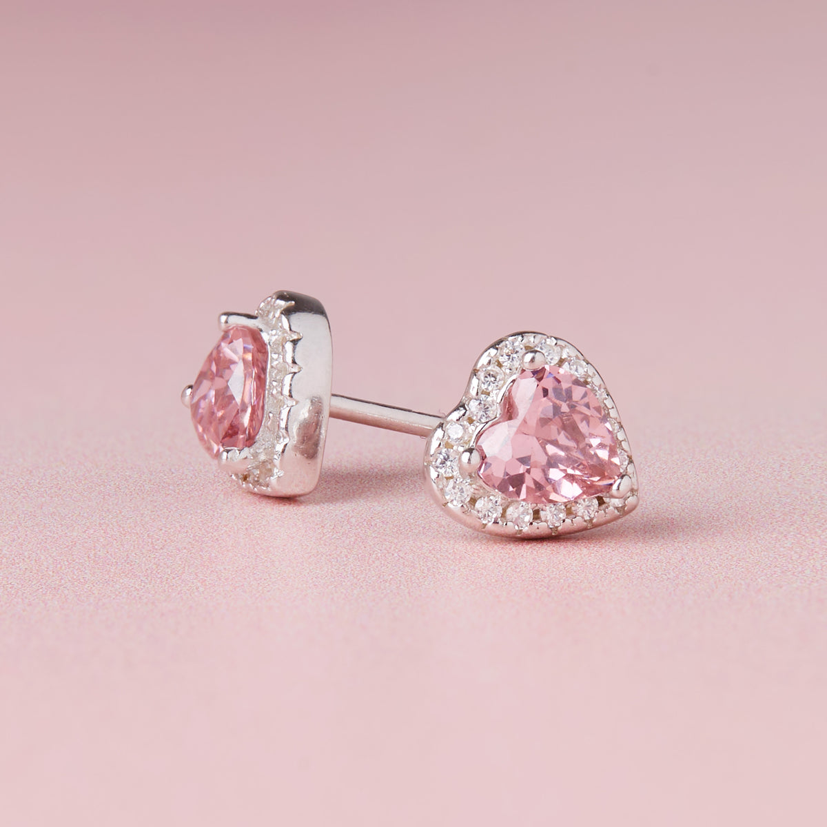 October Birthstone Earrings Pink Tourmaline