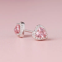 October Birthstone Earrings Pink Tourmaline