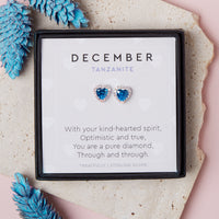 December Birthstone Earrings Tanzanite