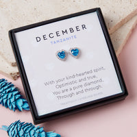 December Birthstone Earrings Tanzanite