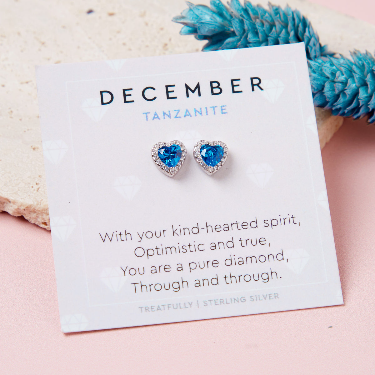 December Birthstone Earrings Tanzanite