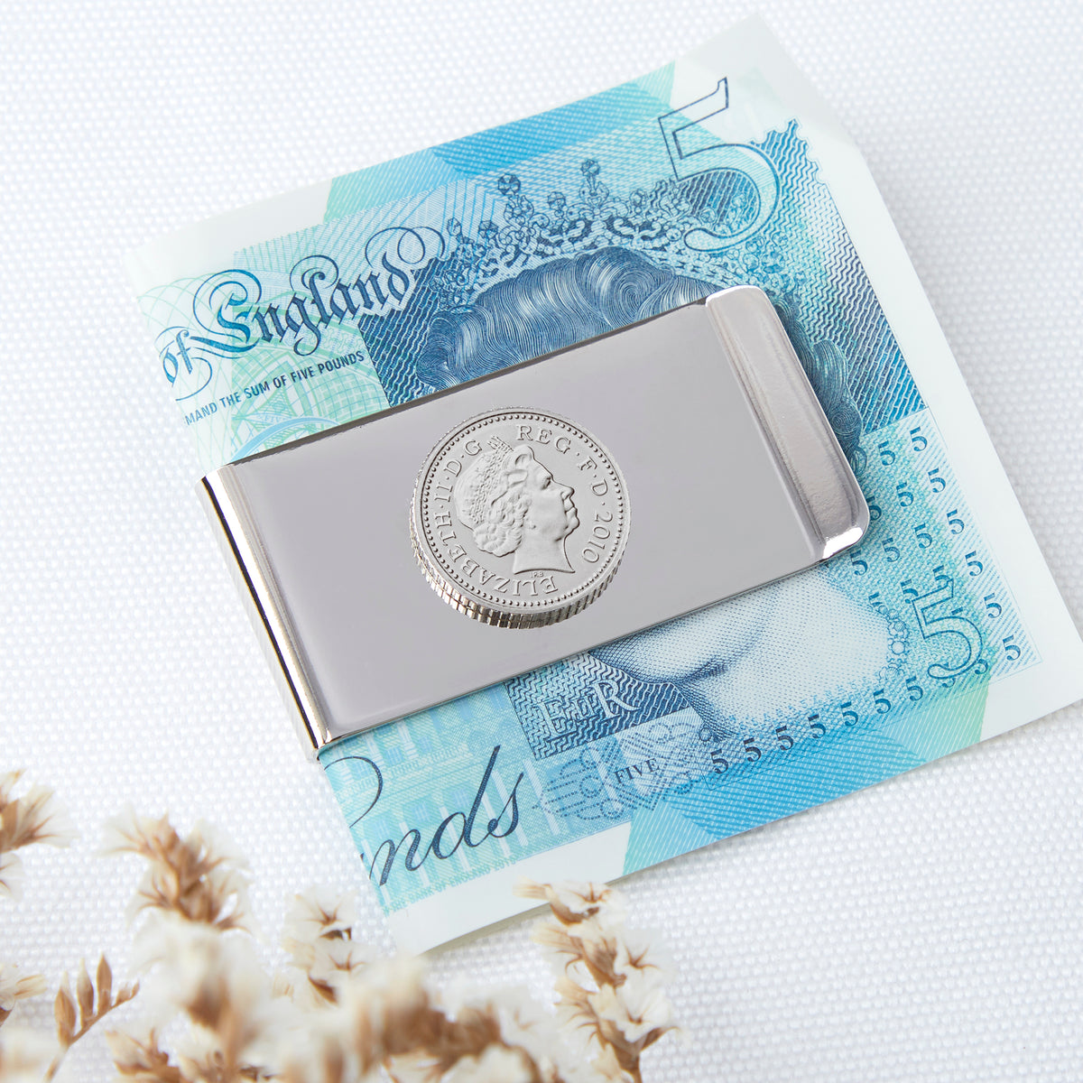 16th Birthday 2010 Five Pence 5p Coin Money Clip