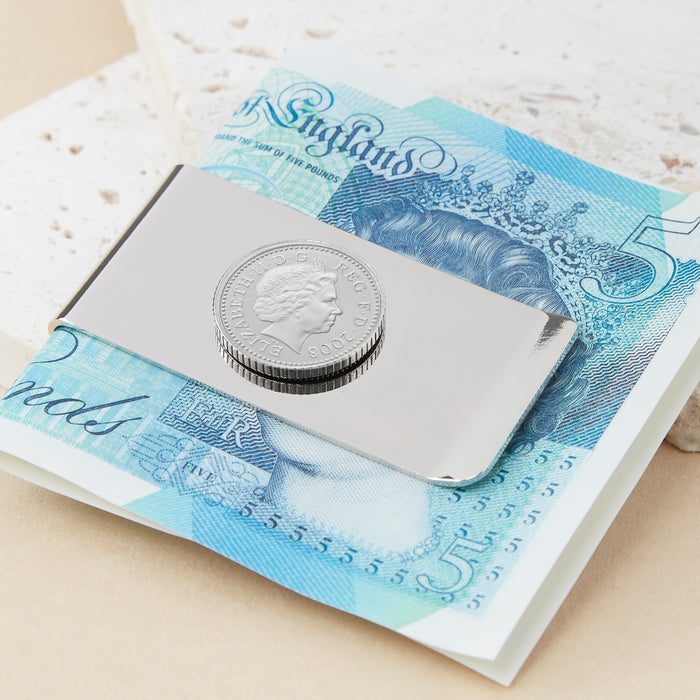 18th Birthday 2008 Five Pence Coin Money Clip