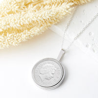 18th Birthday 2008 Five Pence Coin Necklace Pendant