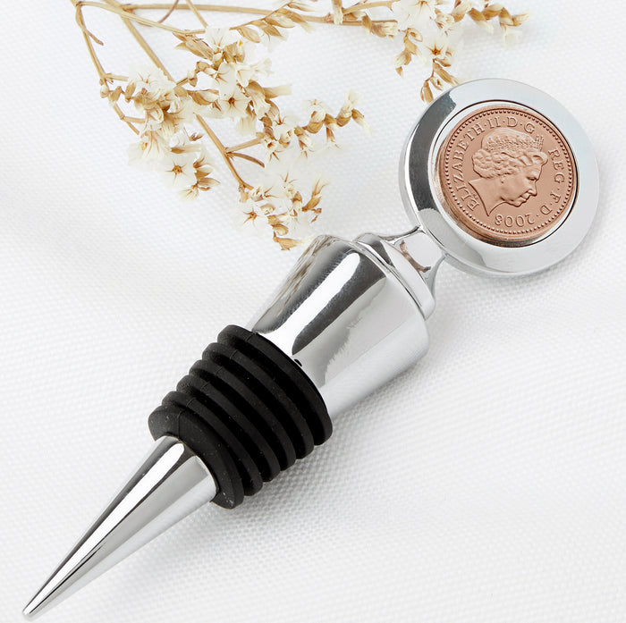 18th Birthday 2008 Penny Coin Bottle Stopper
