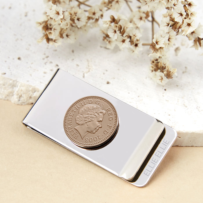 18th Birthday 2008 Penny Coin Money Clip