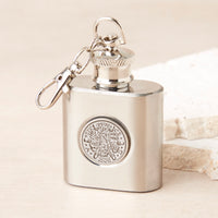 90th Birthday 1936 Sixpence Mini Hipflask Keyring
