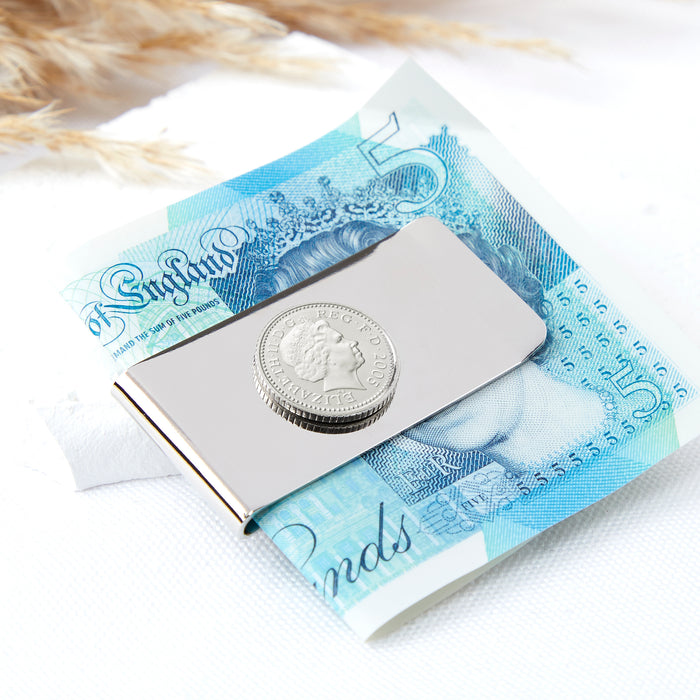 21st Birthday 2005 Five Pence Coin Money Clip