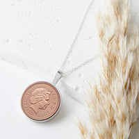 21st Birthday 2005 Penny Coin Pendant Necklace