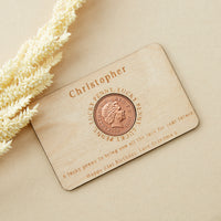 21st Birthday 2005 Penny Personalised Wallet Card