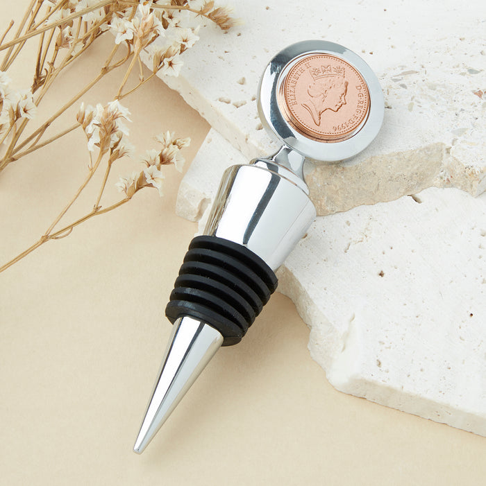30th Birthday 1996 Penny Coin Bottle Stopper