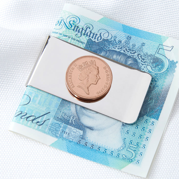 30th Birthday 1996 Penny Coin Money Clip