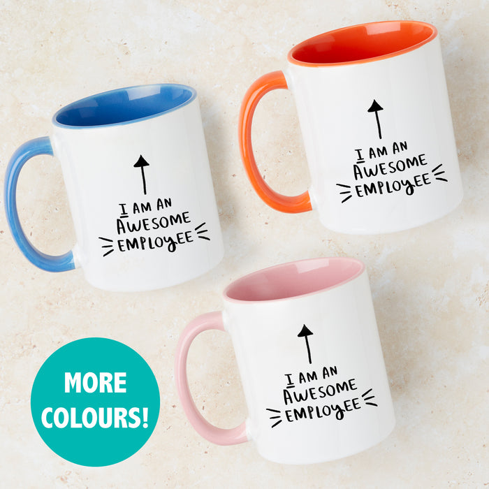 Personalised 'I Am An Awesome Employee' Staff Colleague Mug