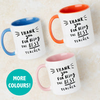 Thank You For Being The Best Teacher' Mug