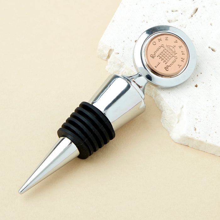40th Birthday 1986 Penny Coin Bottle Stopper
