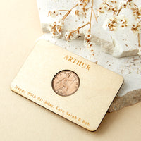 90th Birthday 1935 Farthing Personalised Wallet Card