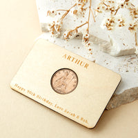 90th Birthday 1936 Farthing Personalised Wallet Card