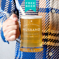 'Worlds Greatest Husband' Personalised Beer Tankard