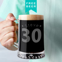 Personalised 30th Birthday Age And Name Beer Tankard