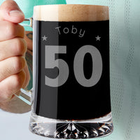 Personalised 50th Birthday Age And Name Beer Tankard