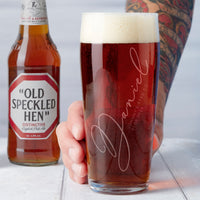 Personalised Stag Do Beer Glass
