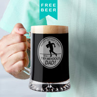 A Try Mendous Dad! Father's Day Rugby Pun Beer Tankard
