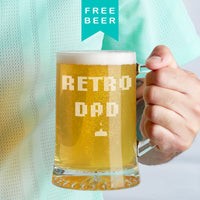 'Retro Dad' Space Invader Father's Day Beer Tankard