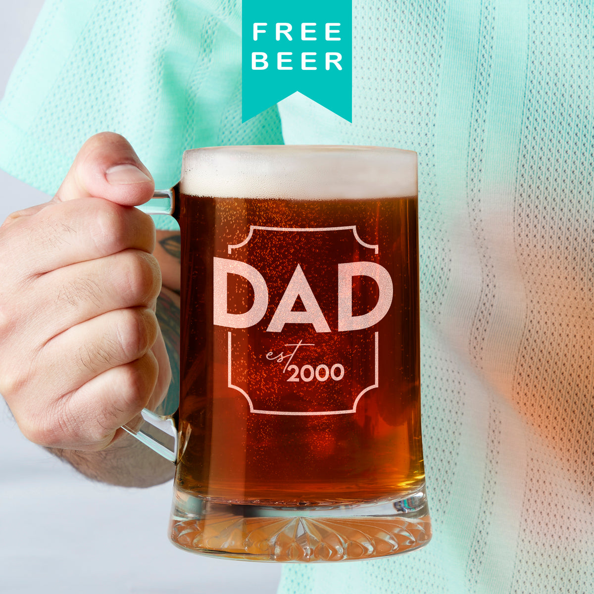 Dad Established Personalised Beer Tankard