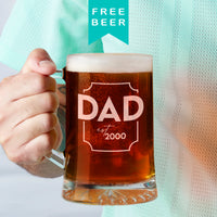 Dad Established Personalised Beer Tankard