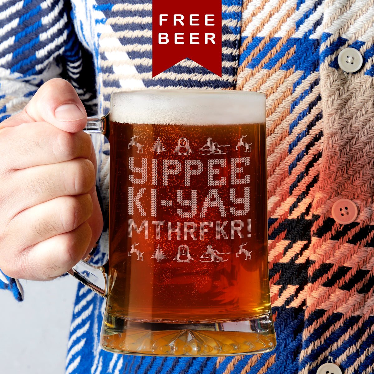 Yippee Ki Yay Christmas Beer Tankard