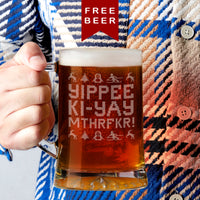 Yippee Ki Yay Christmas Beer Tankard
