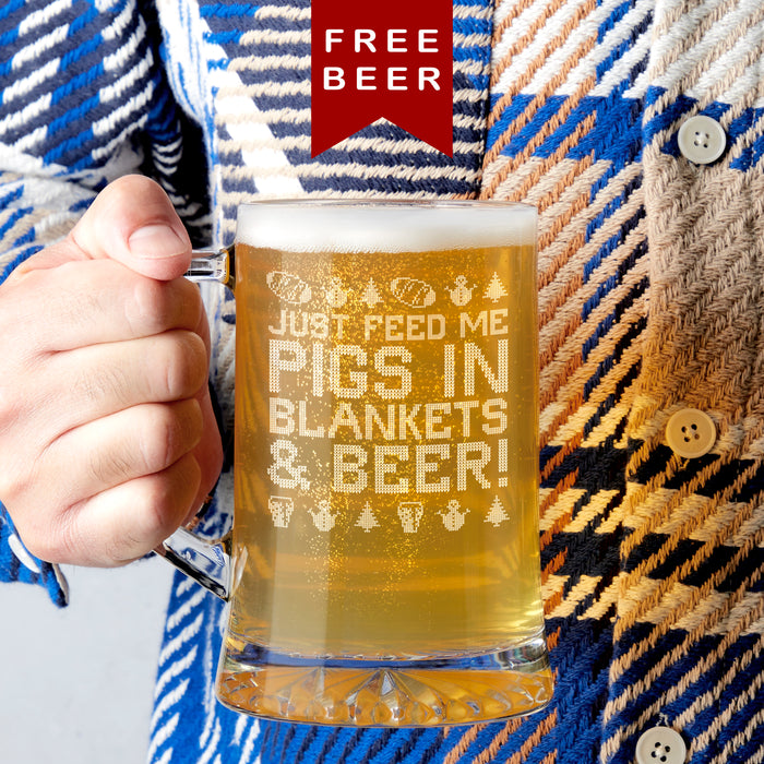 Pigs In Blankets And Beer Glass Beer Tankard